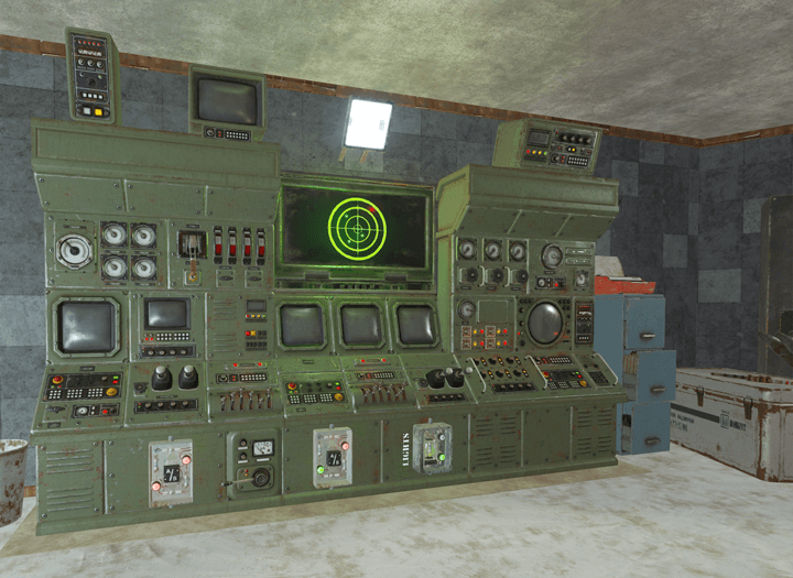 Rust Heli Tower with Glass Prefabs