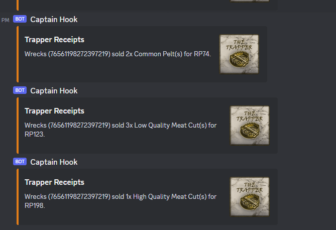 Rust The Trapper Prefabs