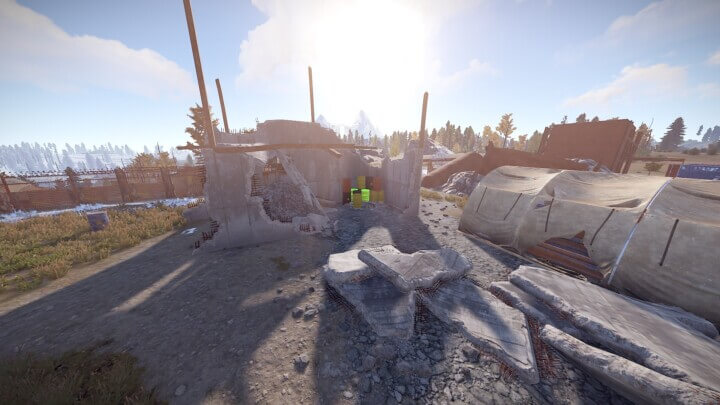 Rust Litum Deserter Camp Prefabs