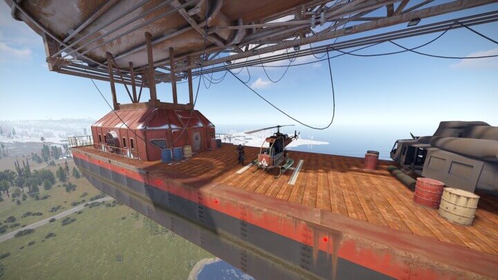 Litum Airship Rust Custom Monument - Lone Design