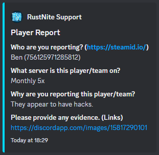Rust Advanced BattleMetrics Ticket System All Products