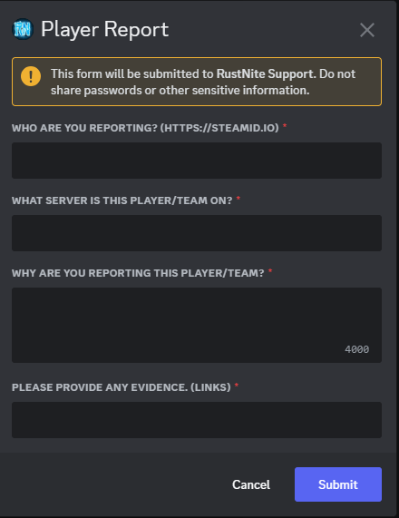 Rust Advanced BattleMetrics Ticket System All Products