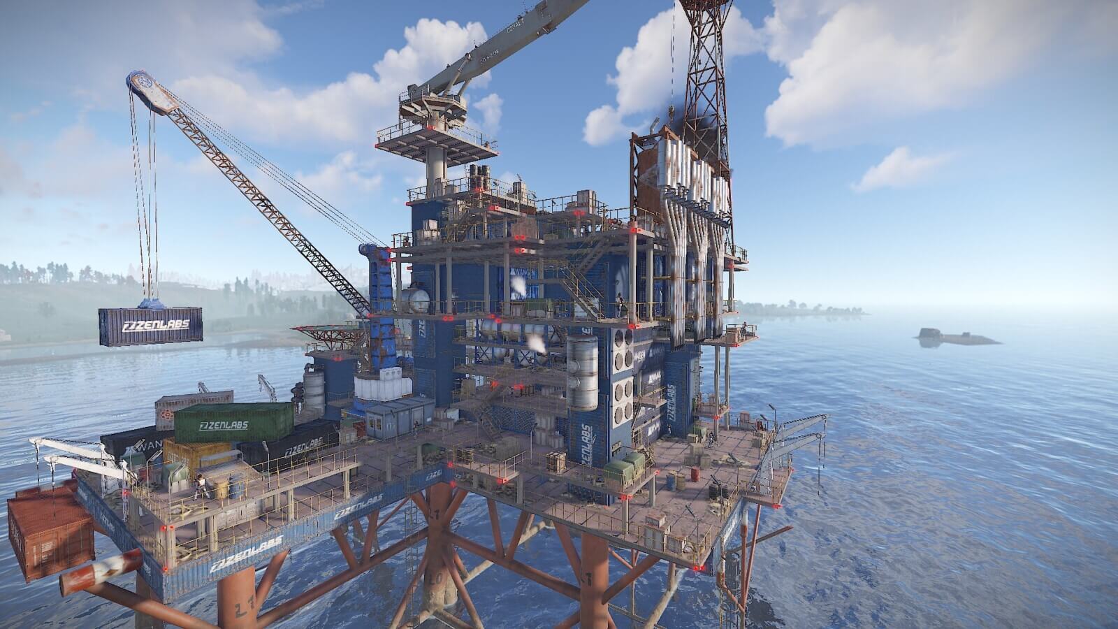 Oil Rig 3 - A Custom Rust Oilrig Monument - Lone Design