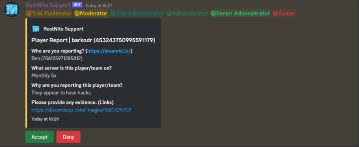 Rust Advanced BattleMetrics Ticket System All Products
