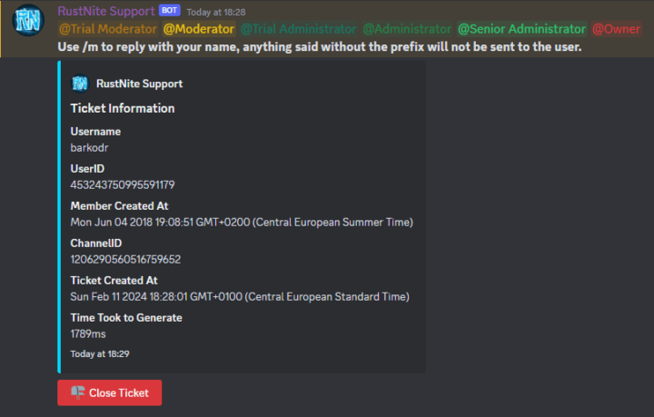 Rust Advanced BattleMetrics Ticket System All Products