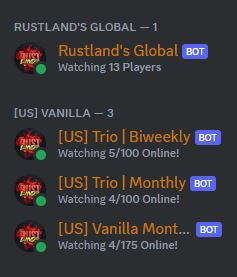 Rust Simple population - Discord bot All Products