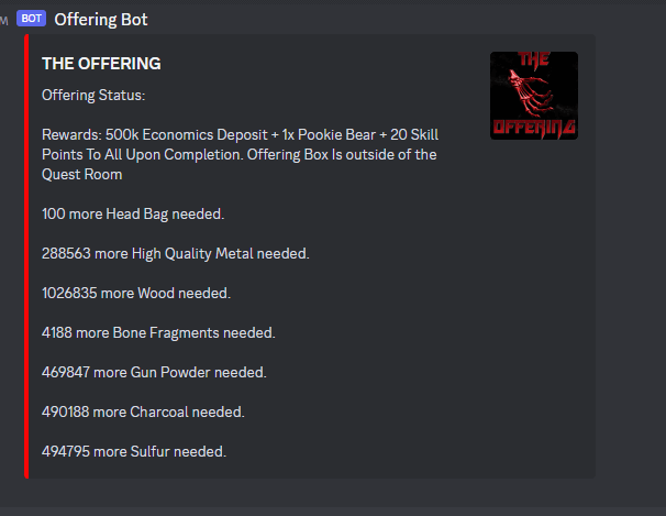 Rust The Offering Prefabs