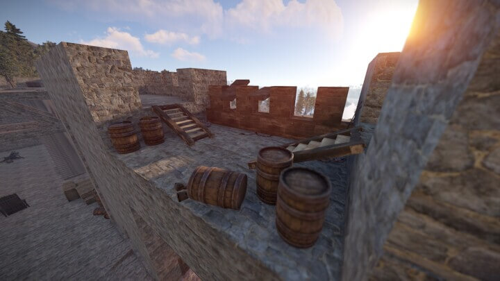 Rust Litum Stronghold Castle Prefabs