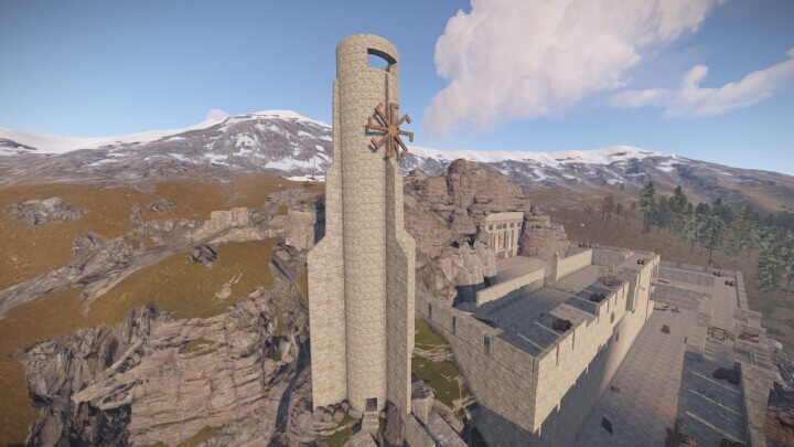 Rust Litum Stronghold Castle Prefabs