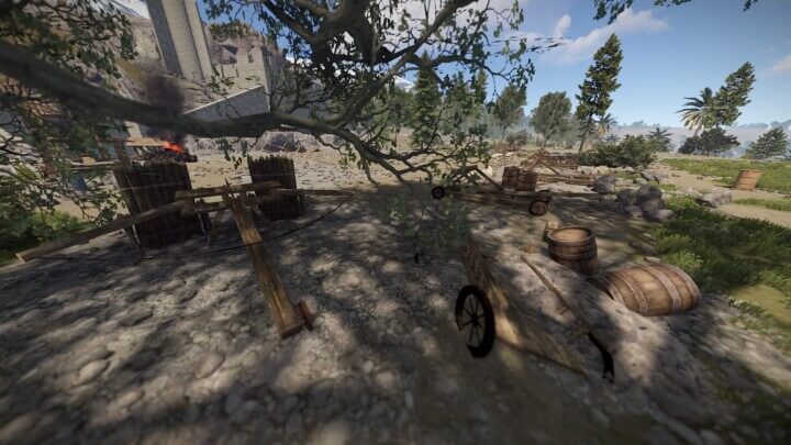 Rust Litum Stronghold Castle Prefabs