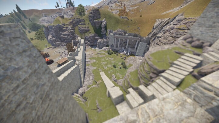 Rust Litum Stronghold Castle Prefabs