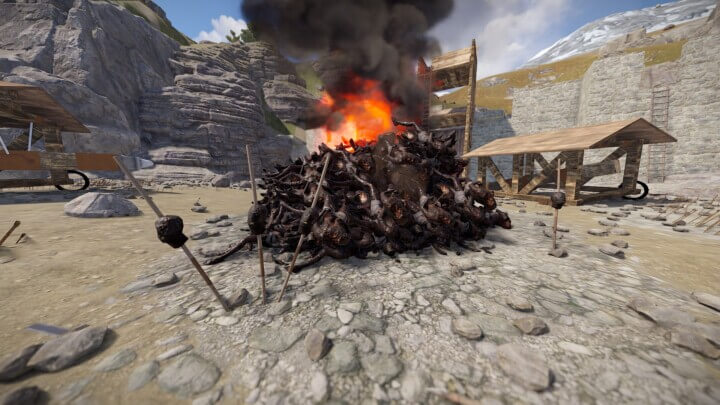 Rust Litum Stronghold Castle Prefabs