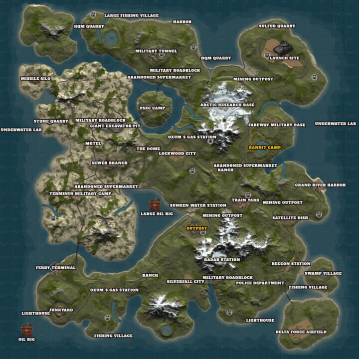Rust Custom Map: Ground Zero All Products