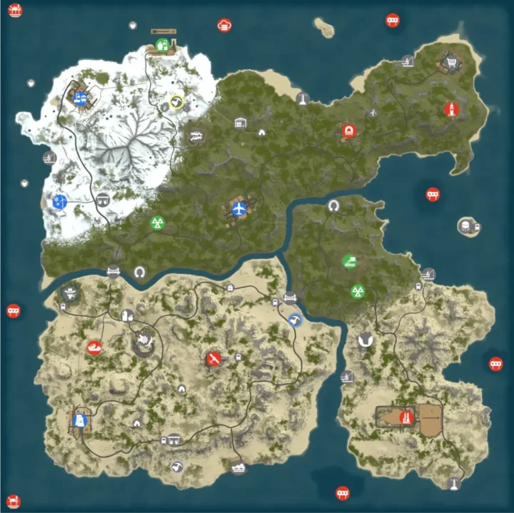 Rust Combustion Isle Custom Map All Products