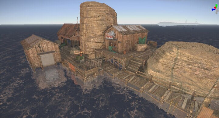 Rust Sea Post Prefabs