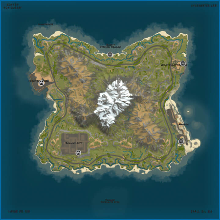 Unknown Peaks: ONE GRiD map 1 Rust Unknown Peaks: ONE GRiD map All Products