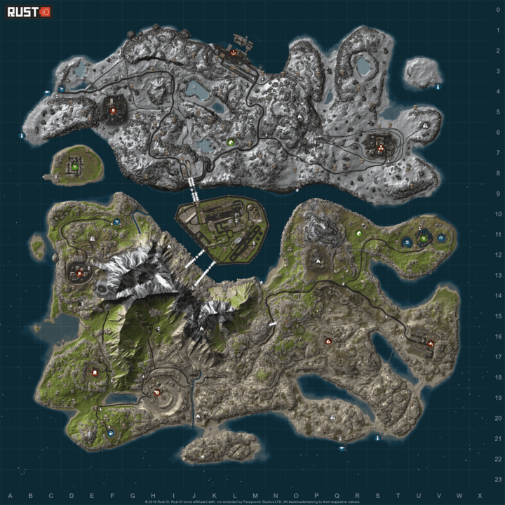 Secret military base 1 Rust Secret military base All Products