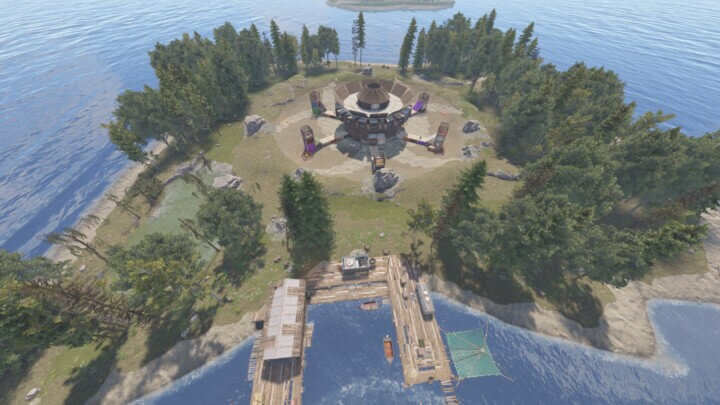 Island Raid Bases PirateFlag 14 Rust Island Raid Bases PirateFlag Prefabs