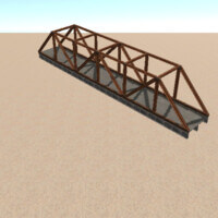 I Beam Truss Bridge 46.5M End.prefab