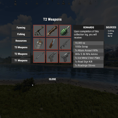 Rust Collection Log Prefabs