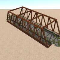 Rusty Truss Road Bridge 42M.prefab