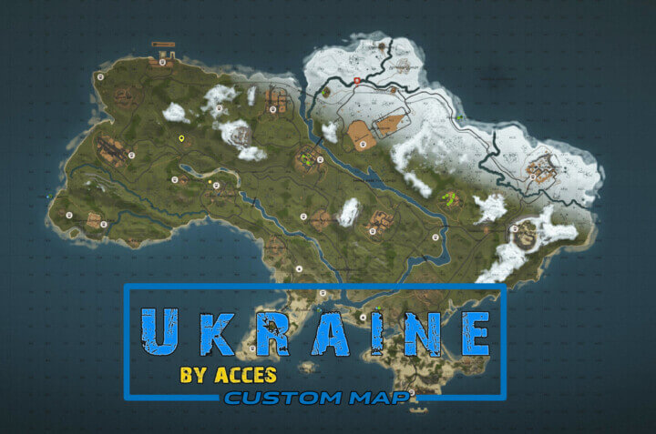 Ukraine Map 18 Rust Ukraine All Products