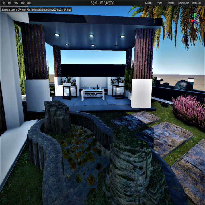 Modern House With An Amazing Garden 3 Rust Modern House With An Amazing Garden Prefabs