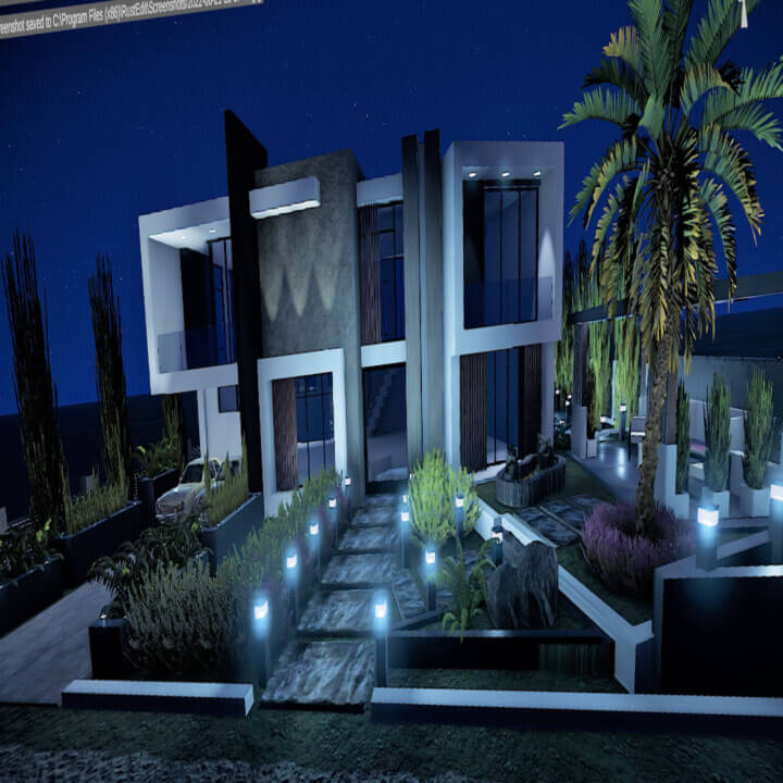 Modern House With An Amazing Garden 4 Rust Modern House With An Amazing Garden Prefabs