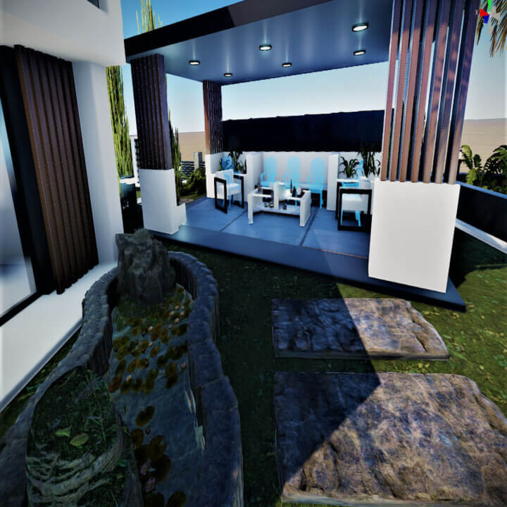 Modern House With An Amazing Garden 6 Rust Modern House With An Amazing Garden Prefabs