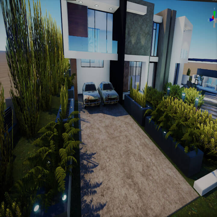 Modern House With An Amazing Garden 8 Rust Modern House With An Amazing Garden Prefabs