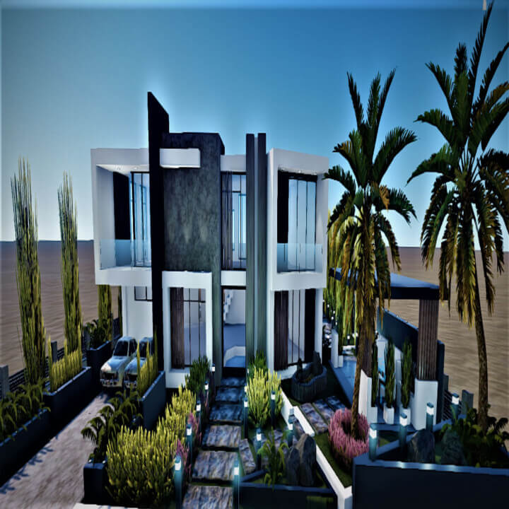 Modern House With An Amazing Garden 12 Rust Modern House With An Amazing Garden Prefabs