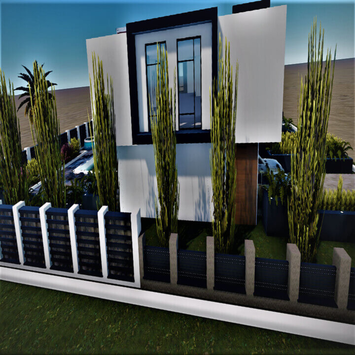 Modern House With An Amazing Garden 14 Rust Modern House With An Amazing Garden Prefabs