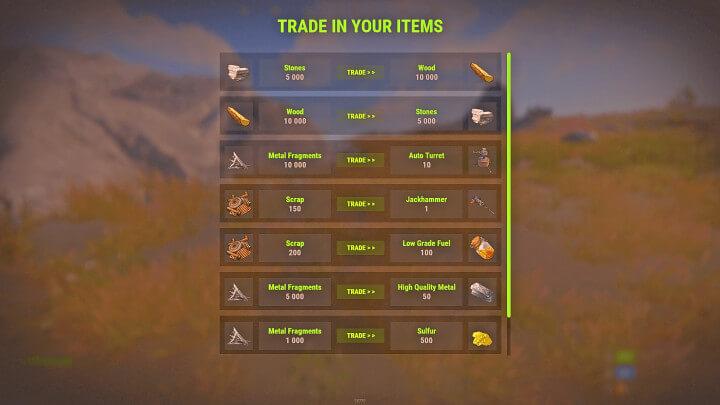TradeItem 1 Rust TradeItem All Products
