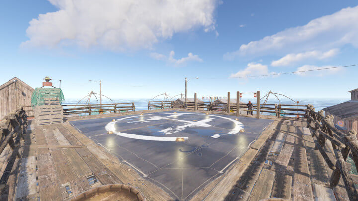 Rust Fishing Village Heliport Prefabs