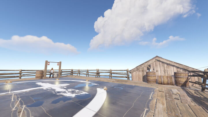 Rust Fishing Village Heliport Prefabs