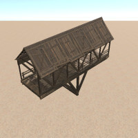 Bridge Wooden Covered Center Supported.prefab