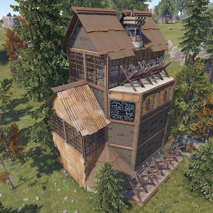 Rust [Pack3] 60 Raidable Bases Different Designs From Easy To Nightmare Difficulty All Products