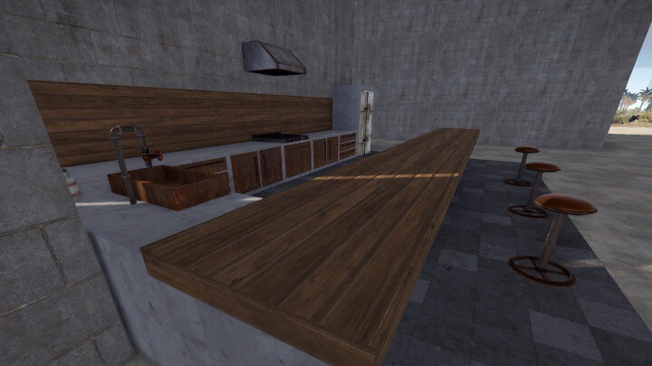 Rust Modern House With Pool | Place For Building Prefabs