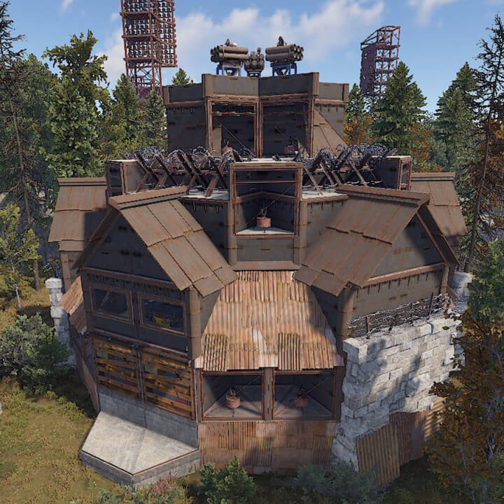 Rust [Pack3] 60 Raidable Bases Different Designs From Easy To Nightmare Difficulty All Products