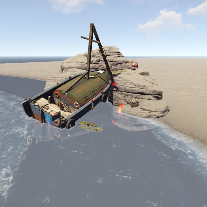 Wrecks Prefab Pack Sunken boats 3 Rust Wrecks Prefab Pack Sunken boats Prefabs