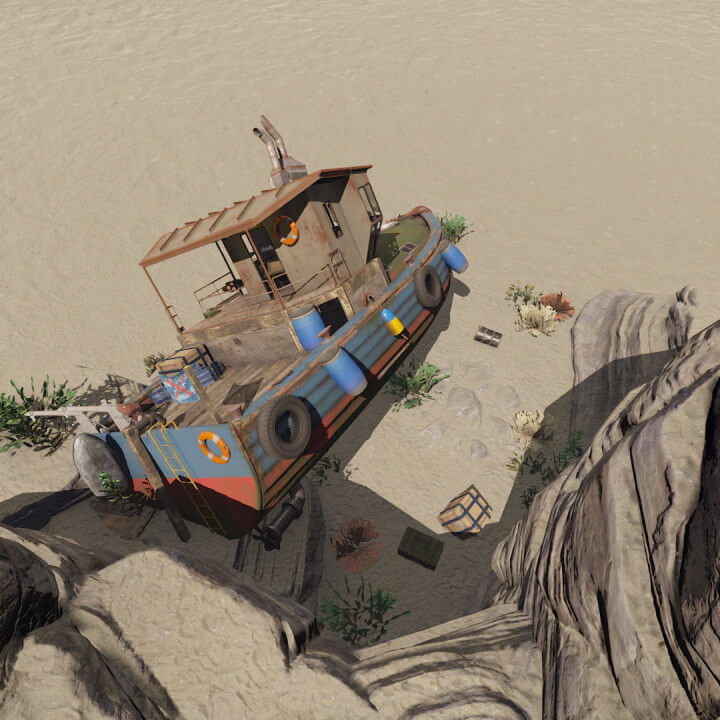 Wrecks Prefab Pack Sunken boats 6 Rust Wrecks Prefab Pack Sunken boats Prefabs