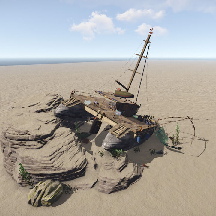 Wrecks Prefab Pack Sunken boats 8 Rust Wrecks Prefab Pack Sunken boats Prefabs