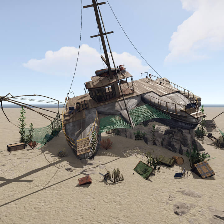 Wrecks Prefab Pack Sunken boats 9 Rust Wrecks Prefab Pack Sunken boats Prefabs