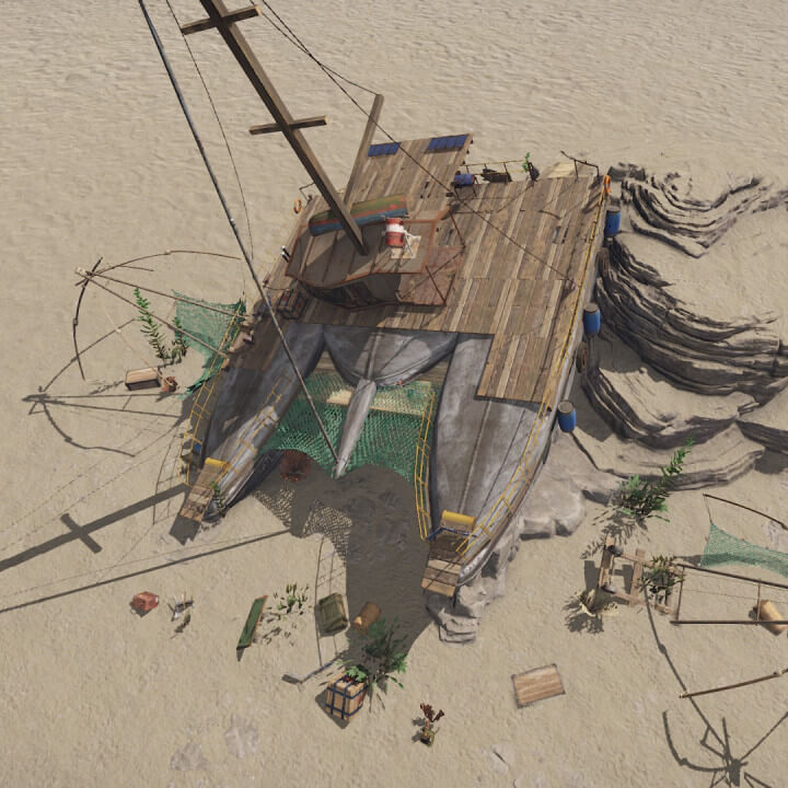 Wrecks Prefab Pack Sunken boats 10 Rust Wrecks Prefab Pack Sunken boats Prefabs