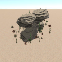 Rock Formation Underwater I1.Prefab