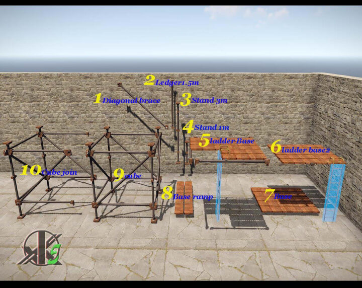 Rust Scaffolding Prefabs