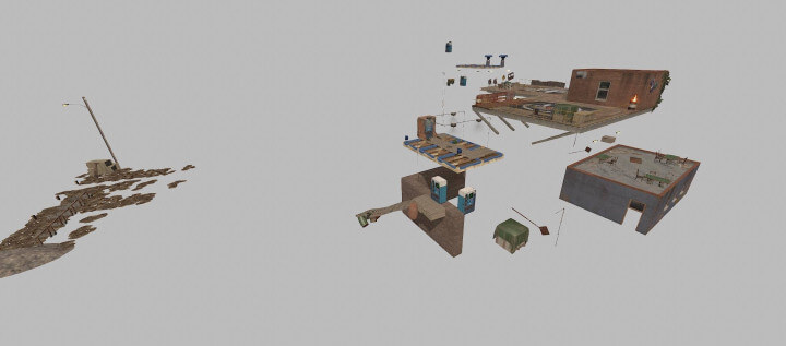 Rust Combined Outpost, Bandit & Stables Prefabs