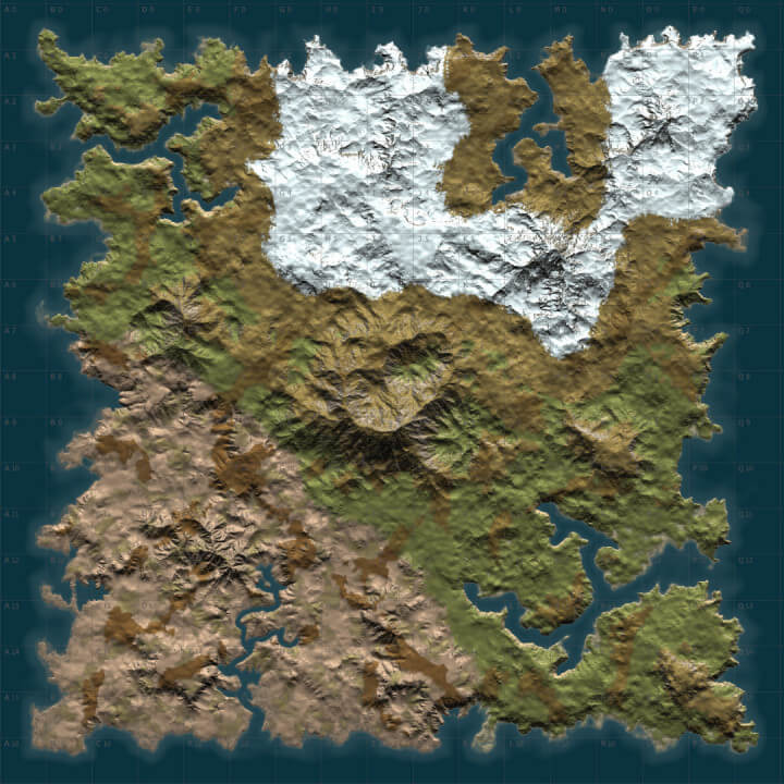 Rust DIY MAP BUNDLE | Landscape + 25 custom monuments + 27 custom places to build a base + Finished Map All Products