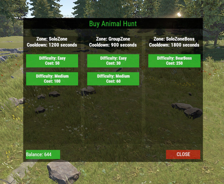 Rust Animal Hunt Event Prefabs