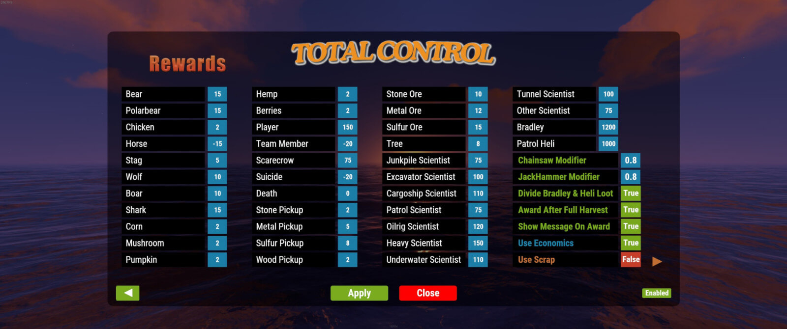 Total control lone design